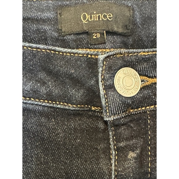 QUINCE Women Bella Stretch Relaxed Wide Leg  Jeans in Midnight Blue 29 NEW - Picture 7 of 10